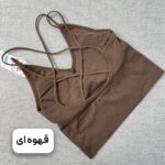 نیمتنه پشت بندی کمرپهن قهوه ای