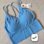 نیمتنه پشت بندی کمرپهن آبی